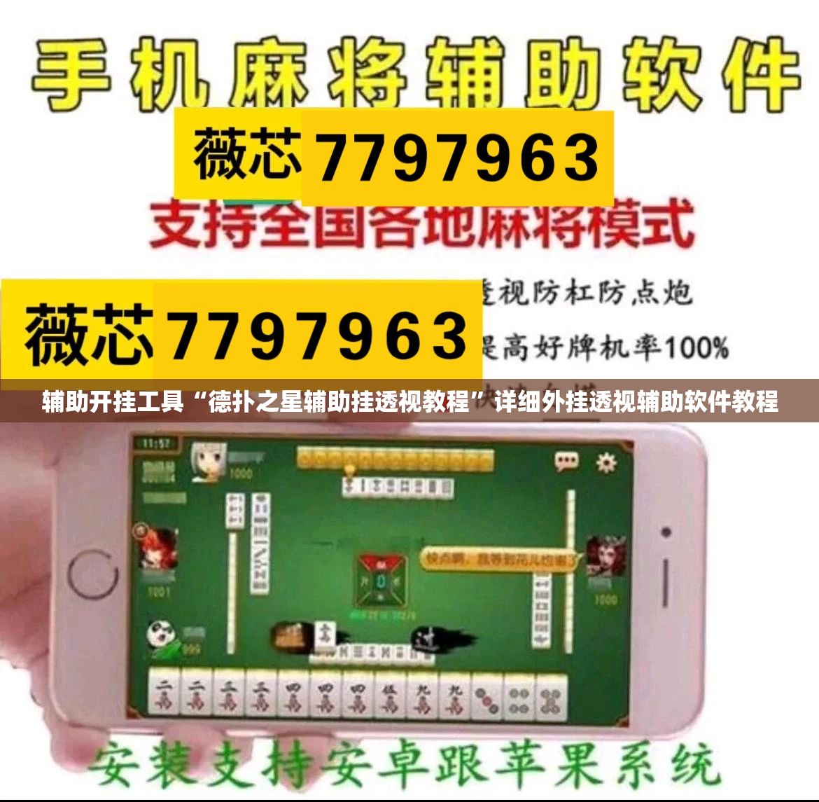 辅助开挂工具“德扑之星辅助挂透视教程”详细外挂透视辅助软件教程