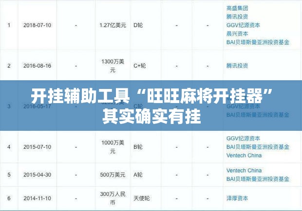 开挂辅助工具“旺旺麻将开挂器”其实确实有挂