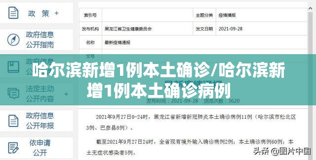 哈尔滨新增1例本土确诊/哈尔滨新增1例本土确诊病例
