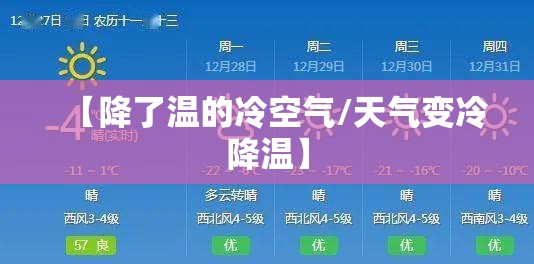 【降了温的冷空气/天气变冷降温】 【降了温的冷空气/天气变冷降温】