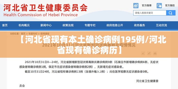 【河北省现有本土确诊病例195例/河北省现有确诊病历】 【河北省现有本土确诊病例195例/河北省现有确诊病历】