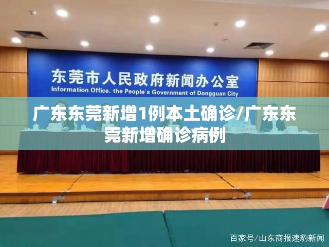 广东东莞新增1例本土确诊/广东东莞新增确诊病例