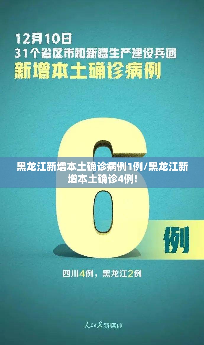 黑龙江新增本土确诊病例1例/黑龙江新增本土确诊4例!