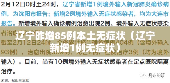 辽宁昨增85例本土无症状(辽宁新增1例无症状) 辽宁昨增85例本土无症状(辽宁新增1例无症状)