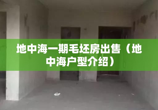 地中海一期毛坯房出售(地中海户型介绍) 地中海一期毛坯房出售(地中海户型介绍)