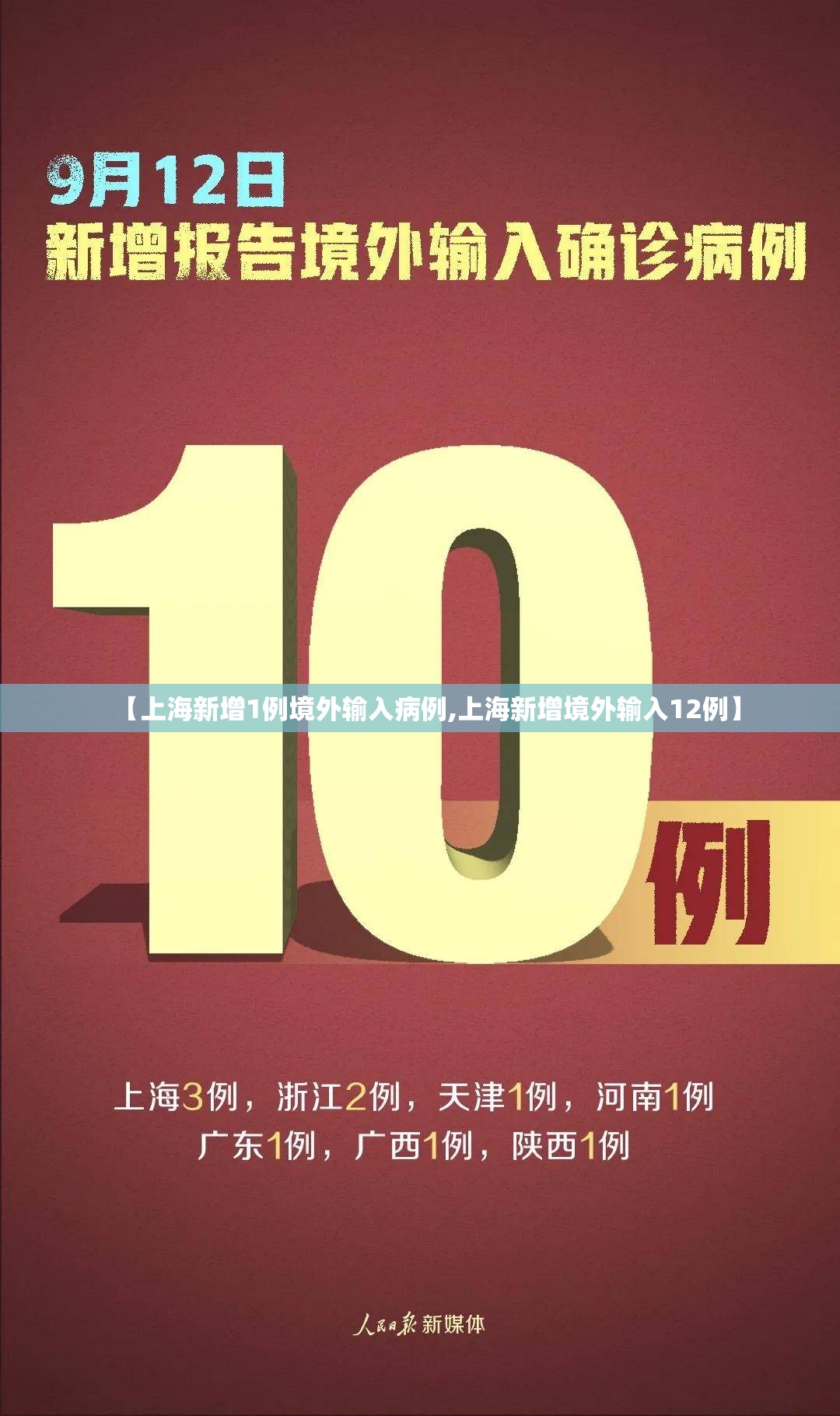 【上海新增1例境外输入病例,上海新增境外输入12例】