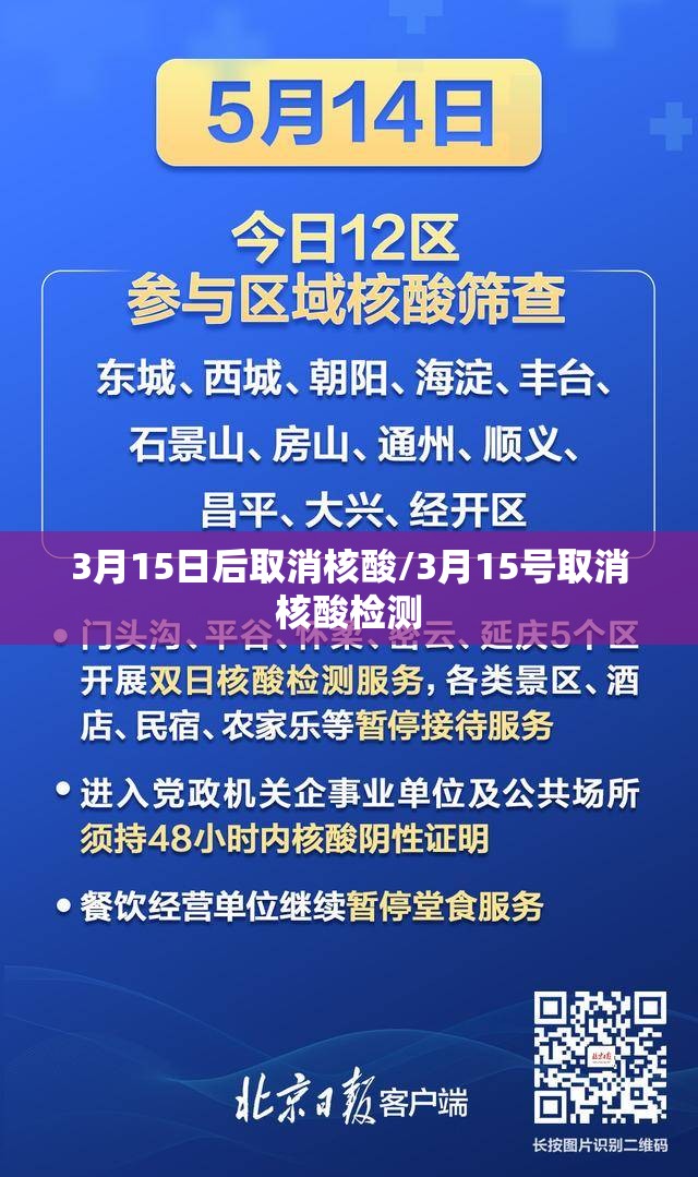 3月15日后取消核酸/3月15号取消核酸检测