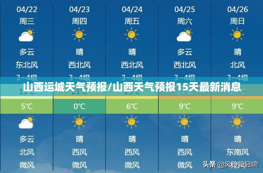 山西运城天气预报/山西天气预报15天最新消息 山西运城天气预报/山西天气预报15天最新消息