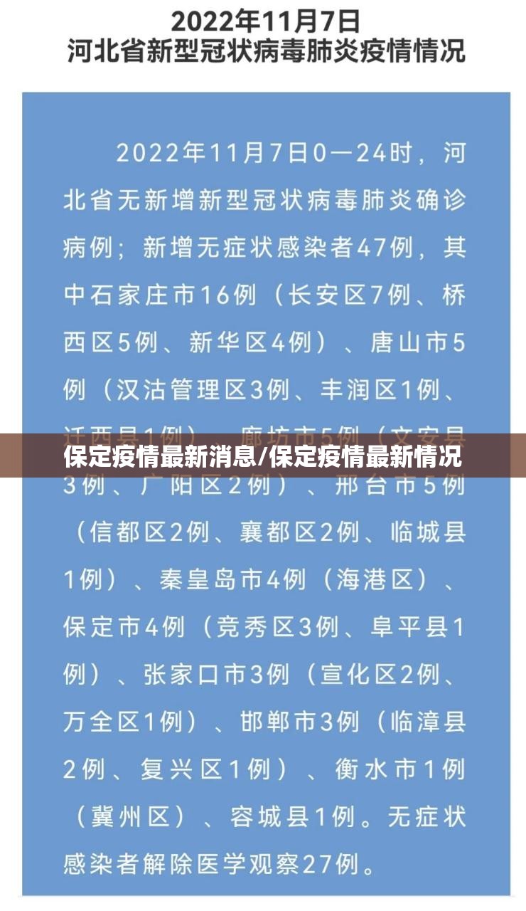 保定疫情最新消息/保定疫情最新情况