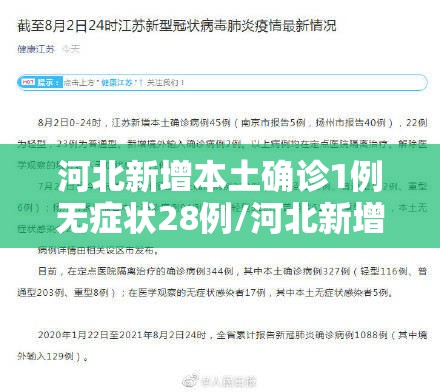 河北新增本土确诊1例无症状28例/河北新增82例本地确诊病例49例本地无症状感染者