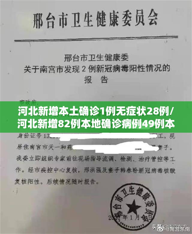 河北新增本土确诊1例无症状28例/河北新增82例本地确诊病例49例本地无症状感染者