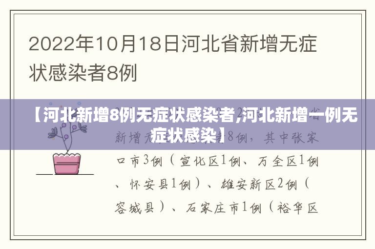 【河北新增8例无症状感染者,河北新增一例无症状感染】