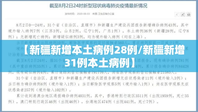 【新疆新增本土病例28例/新疆新增31例本土病例】
