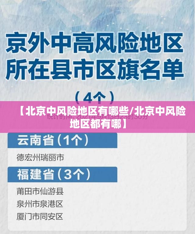 【北京中风险地区有哪些/北京中风险地区都有哪】
