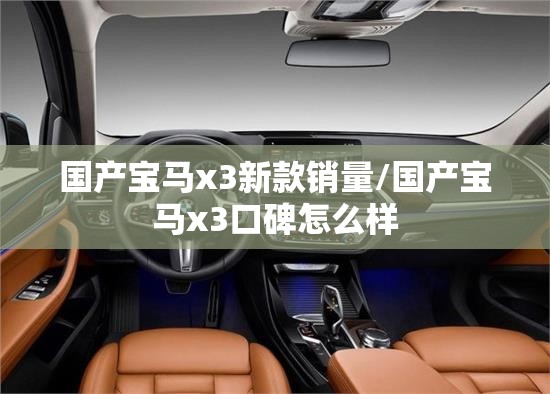 国产宝马x3新款销量/国产宝马x3口碑怎么样