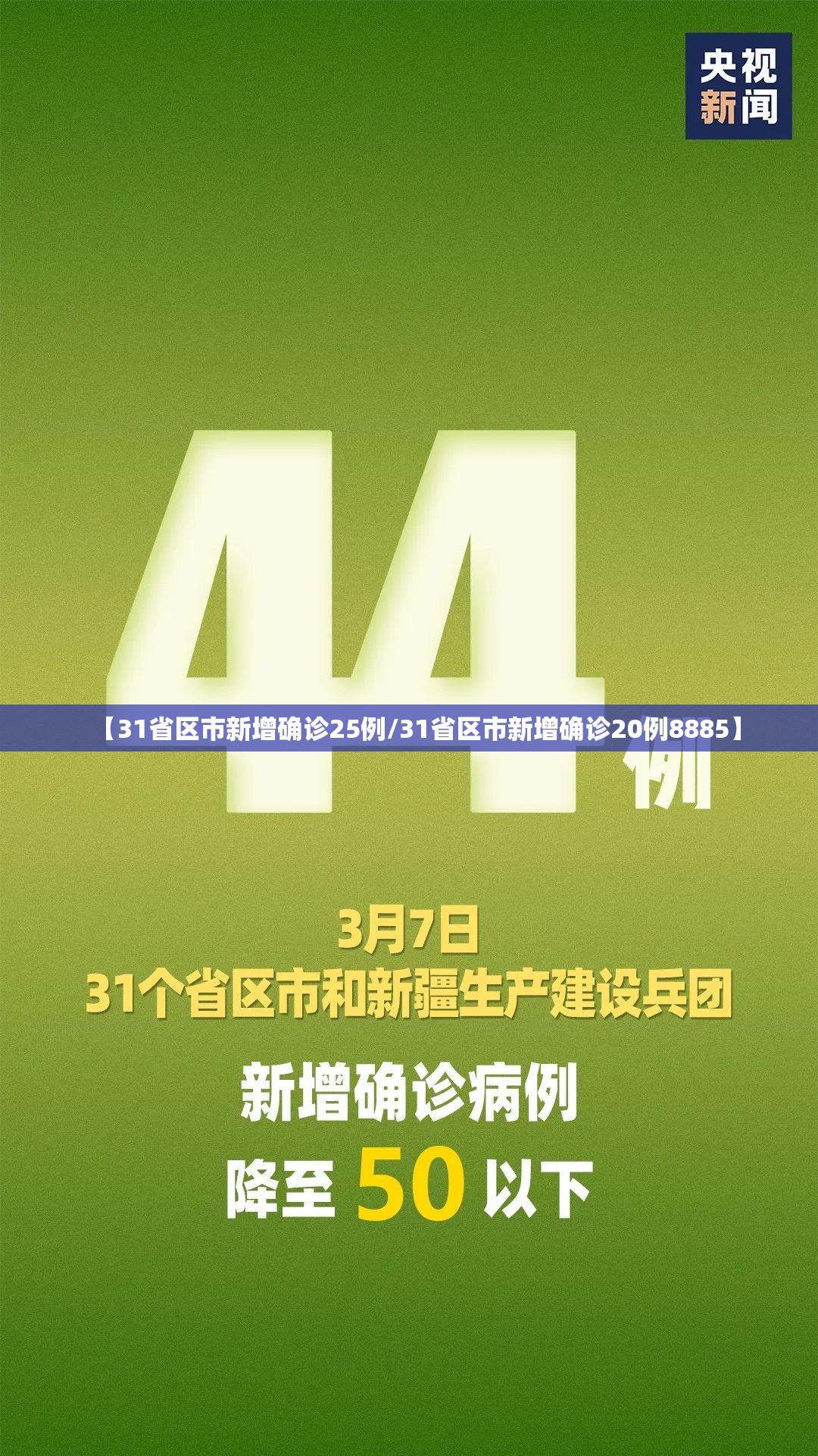 【31省区市新增确诊25例/31省区市新增确诊20例8885】
