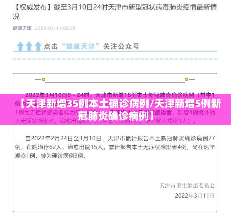 【天津新增35例本土确诊病例/天津新增5例新冠肺炎确诊病例】