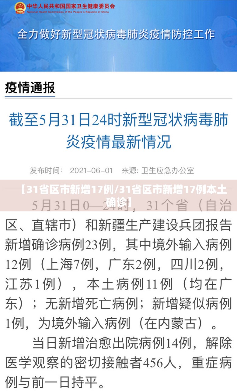 【31省区市新增17例/31省区市新增17例本土确诊】