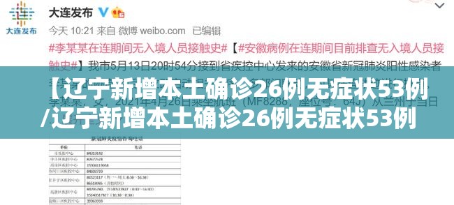 【辽宁新增本土确诊26例无症状53例/辽宁新增本土确诊26例无症状53例】