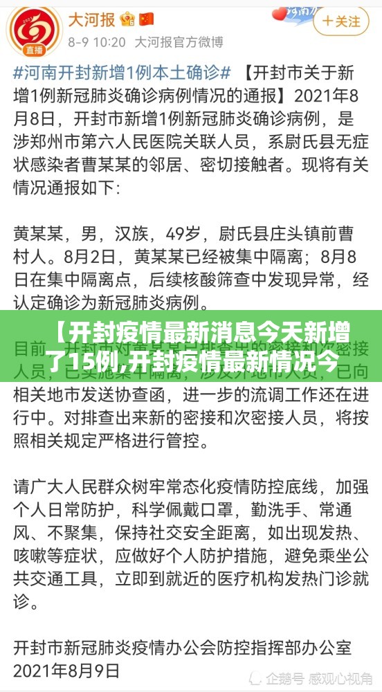 【开封疫情最新消息今天新增了15例,开封疫情最新情况今天】