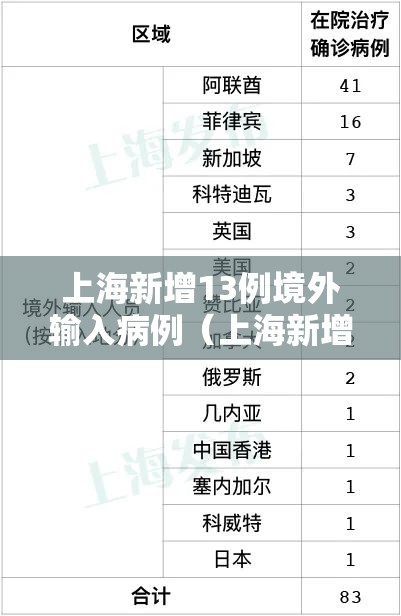 上海新增13例境外输入病例（上海新增境外输入确诊病例）