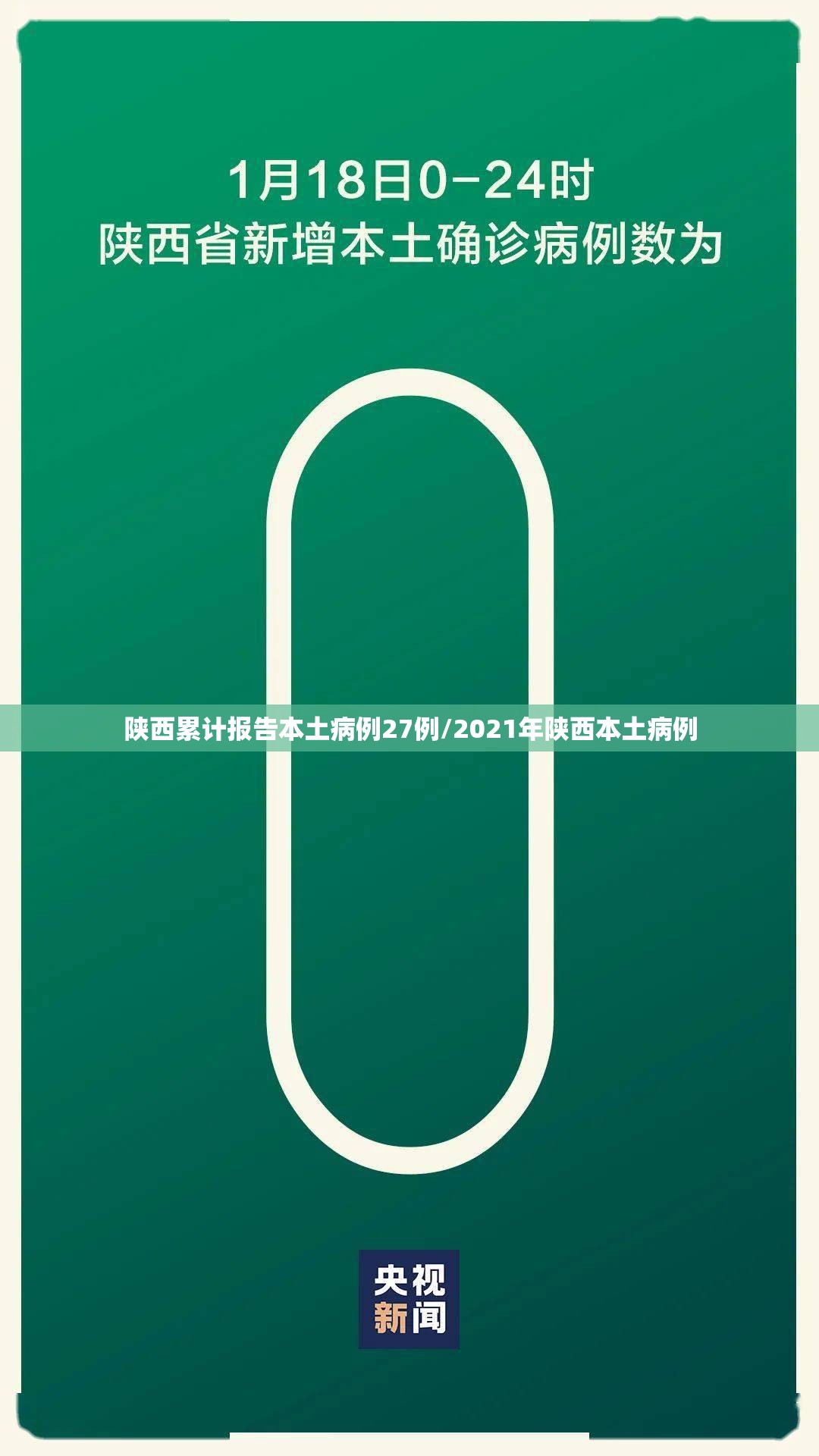 陕西累计报告本土病例27例/2021年陕西本土病例