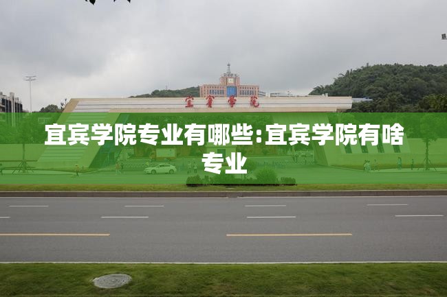宜宾学院专业有哪些:宜宾学院有啥专业 宜宾学院专业有哪些:宜宾学院有啥专业