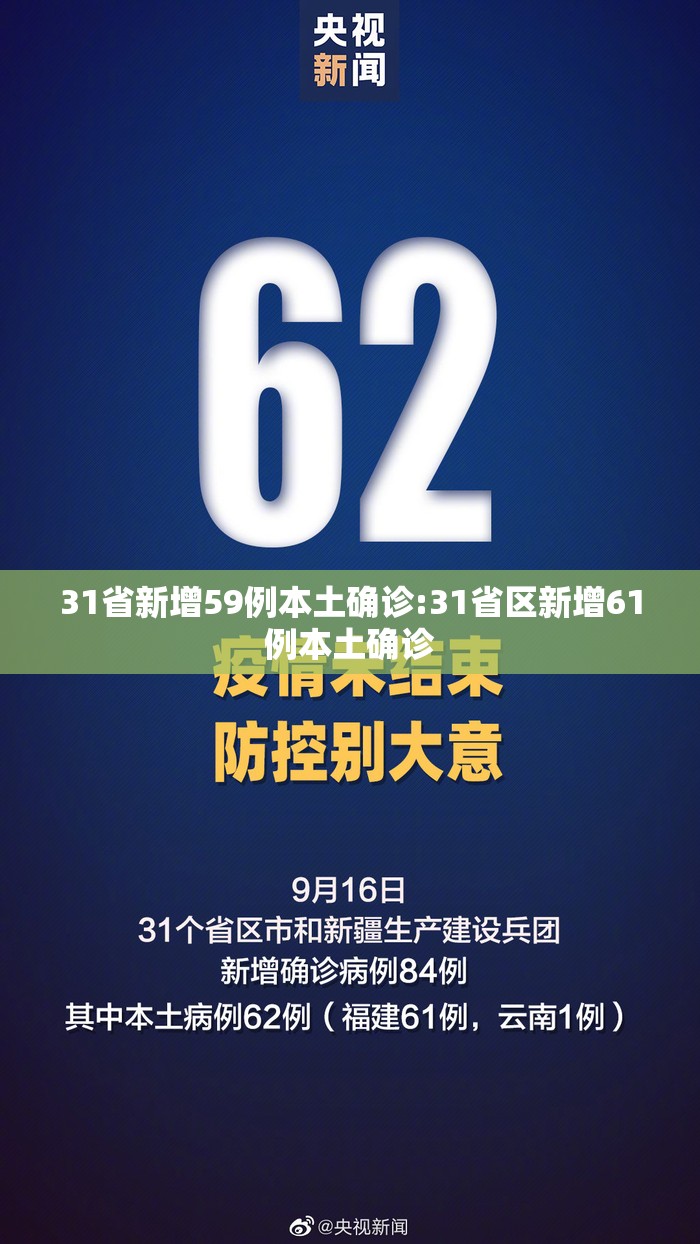 31省新增59例本土确诊:31省区新增61例本土确诊