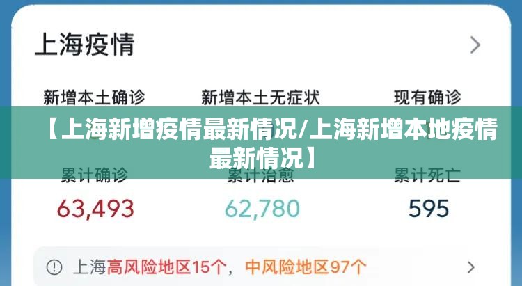 【上海新增疫情最新情况/上海新增本地疫情最新情况】