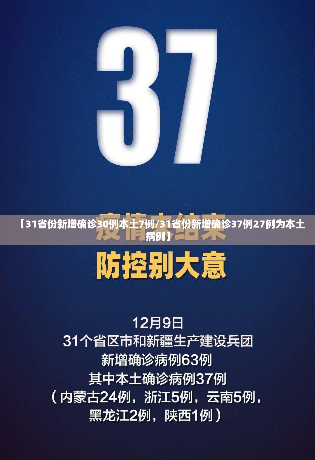 【31省份新增确诊30例本土7例/31省份新增确诊37例27例为本土病例】