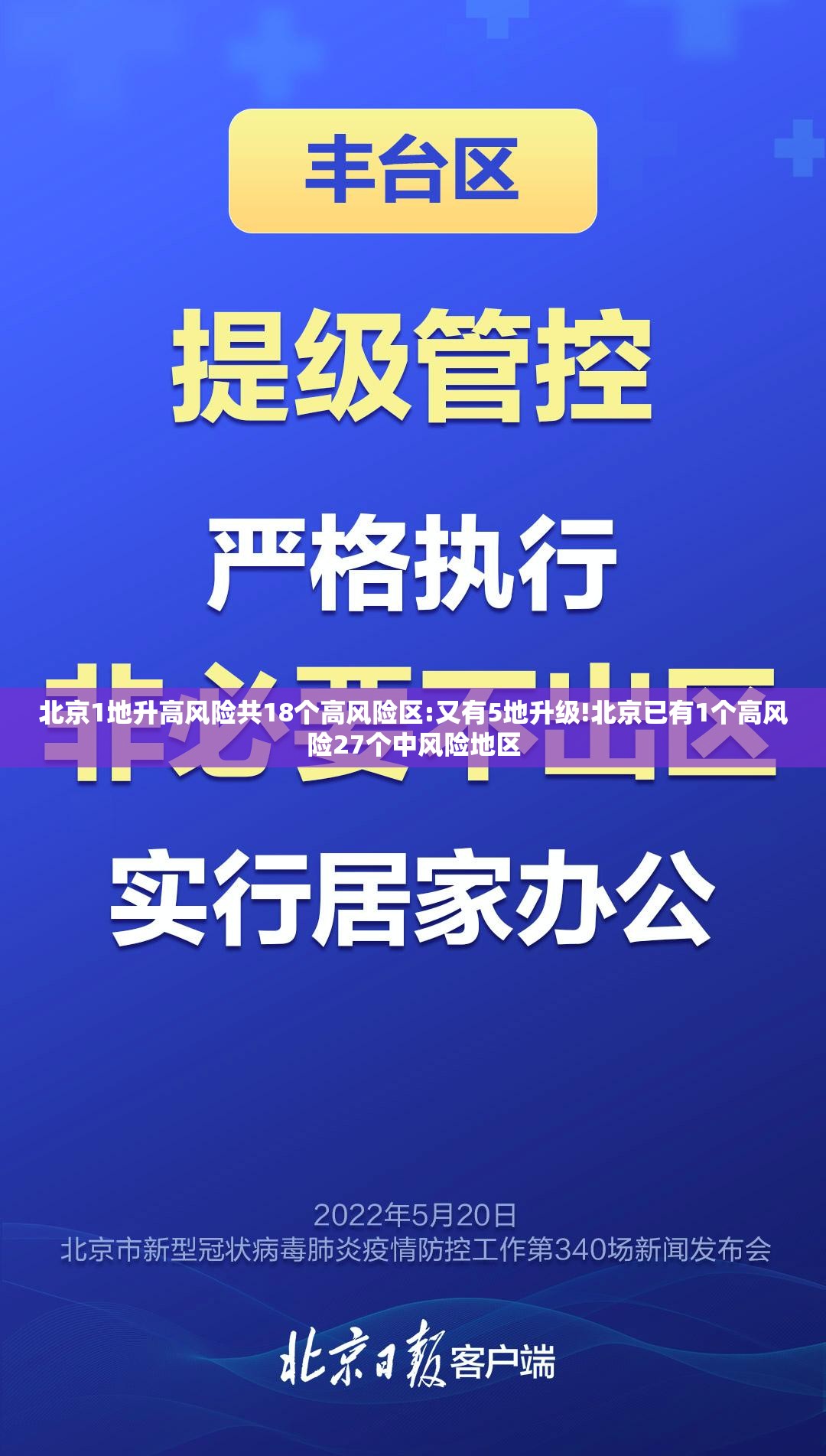 北京1地升高风险共18个高风险区:又有5地升级!北京已有1个高风险27个中风险地区