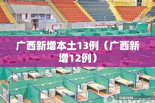 广西新增本土13例（广西新增12例）