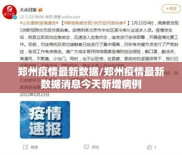 郑州疫情最新数据/郑州疫情最新数据消息今天新增病例