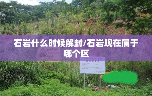 石岩什么时候解封/石岩现在属于哪个区