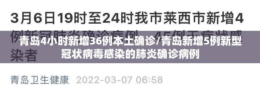 青岛4小时新增36例本土确诊/青岛新增5例新型冠状病毒感染的肺炎确诊病例