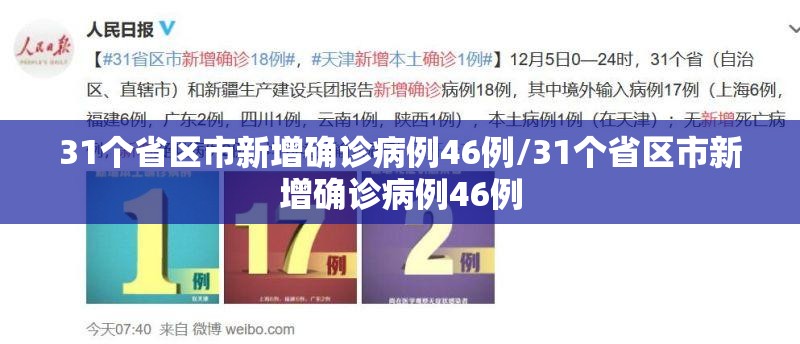 31个省区市新增确诊病例46例/31个省区市新增确诊病例46例