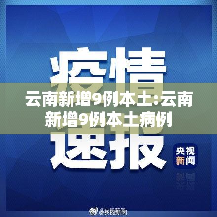 云南新增9例本土:云南新增9例本土病例