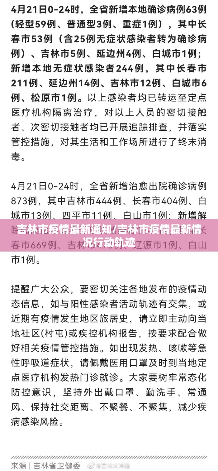 吉林市疫情最新通知/吉林市疫情最新情况行动轨迹