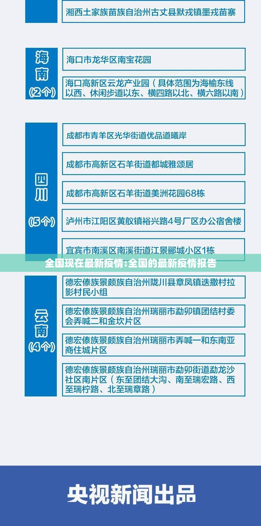 全国现在最新疫情:全国的最新疫情报告
