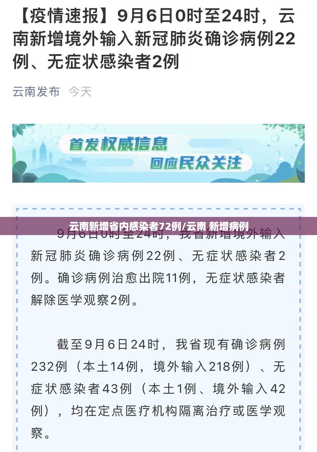云南新增省内感染者72例/云南 新增病例 云南新增省内感染者72例/云南 新增病例