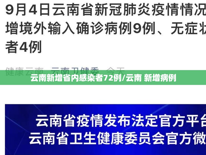 云南新增省内感染者72例/云南 新增病例 云南新增省内感染者72例/云南 新增病例