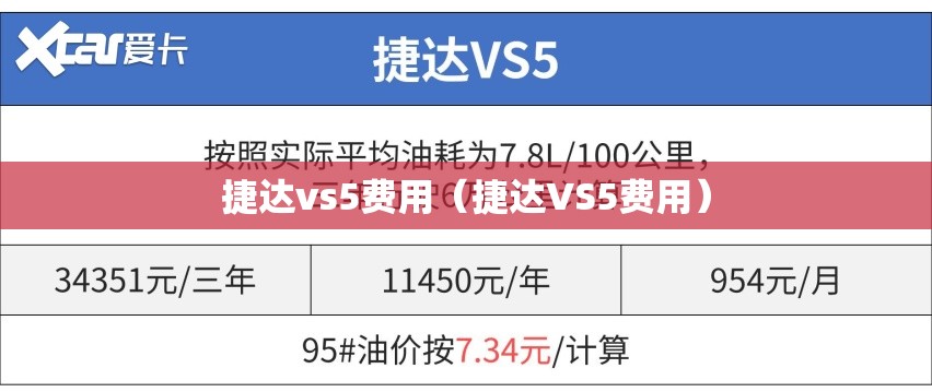 捷达vs5费用(捷达VS5费用) 捷达vs5费用(捷达VS5费用)