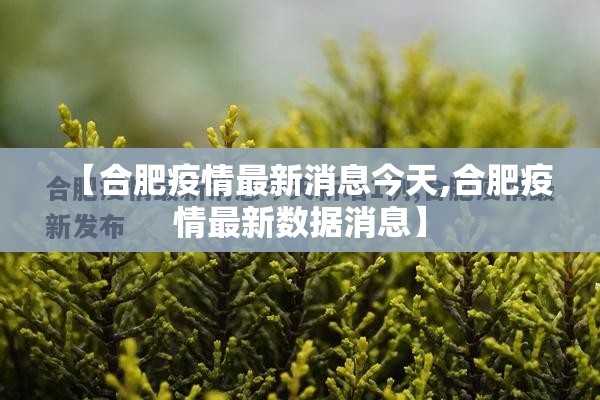 【合肥疫情最新消息今天,合肥疫情最新数据消息】