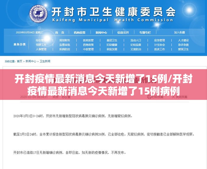 开封疫情最新消息今天新增了15例/开封疫情最新消息今天新增了15例病例