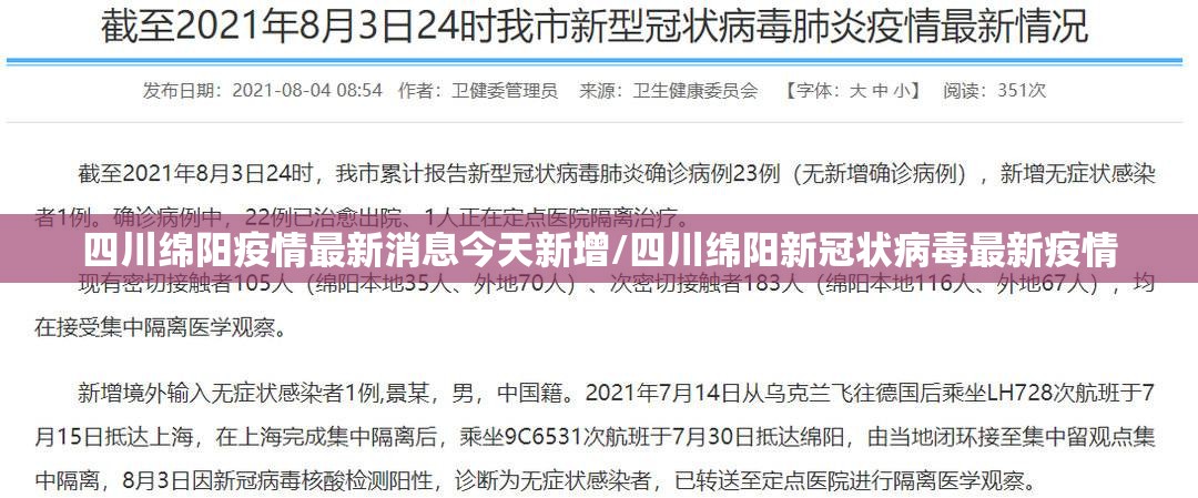 四川绵阳疫情最新消息今天新增/四川绵阳新冠状病毒最新疫情 四川绵阳疫情最新消息今天新增/四川绵阳新冠状病毒最新疫情
