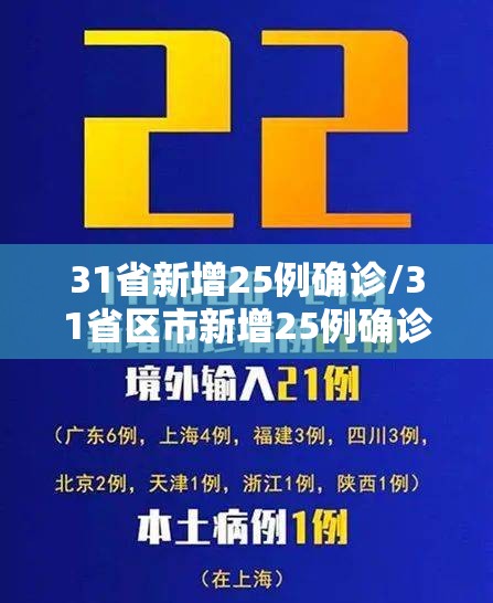 31省新增25例确诊/31省区市新增25例确诊