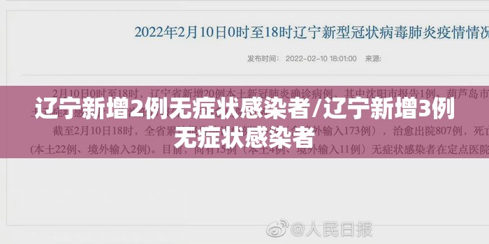 辽宁新增2例无症状感染者/辽宁新增3例无症状感染者 辽宁新增2例无症状感染者/辽宁新增3例无症状感染者
