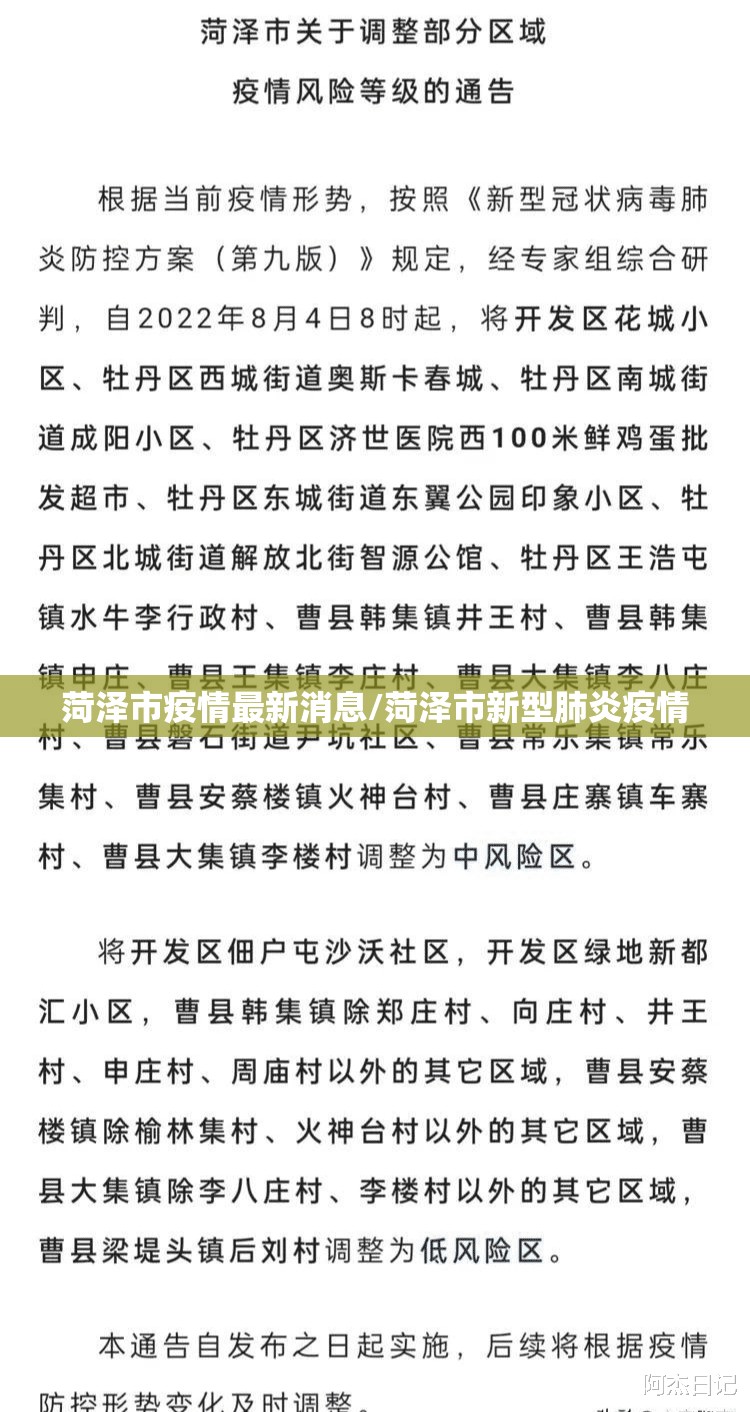 菏泽市疫情最新消息/菏泽市新型肺炎疫情