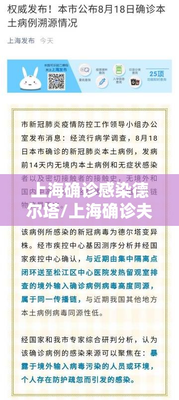 上海确诊感染德尔塔/上海确诊夫妻感染病毒株型为德尔塔