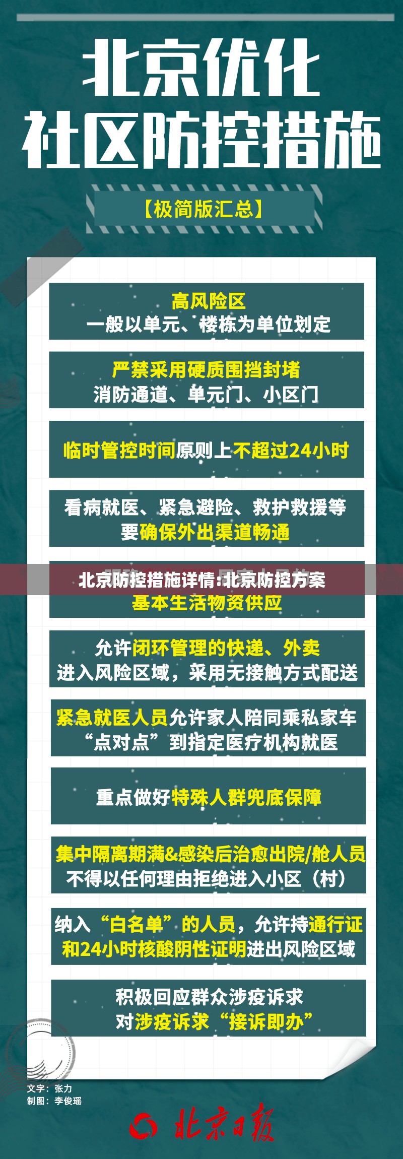 北京防控措施详情:北京防控方案